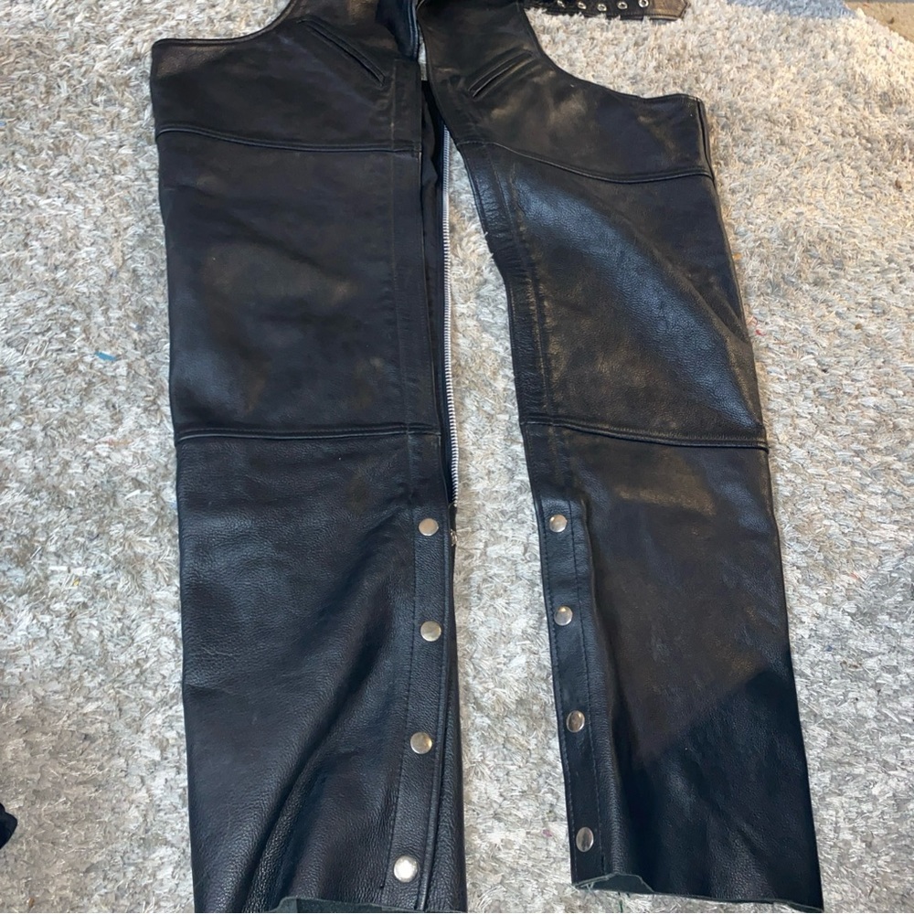 FMC Riding Chaps NWOT xxS adjustable belt deep hip pockets women’s men’s